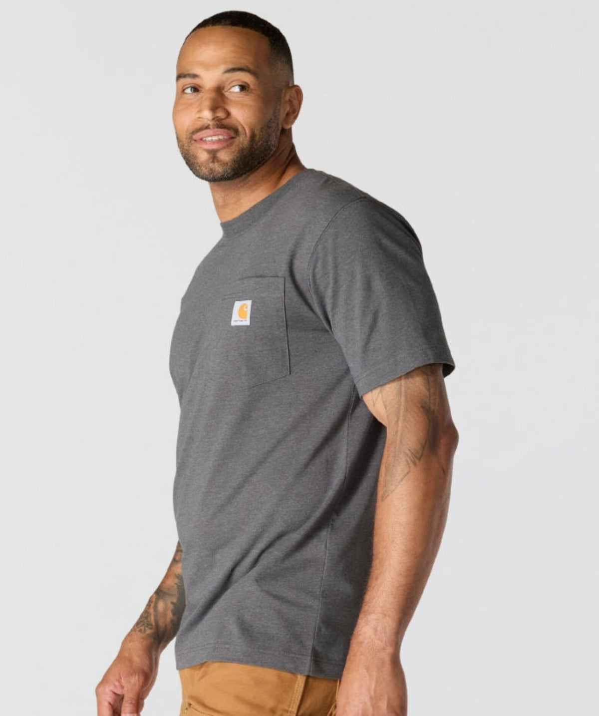 Carhartt Men&#39;s Relaxed Fit Pocket Quality Graphic Short Sleeve T-Shirt - Work World - Workwear, Work Boots, Safety Gear