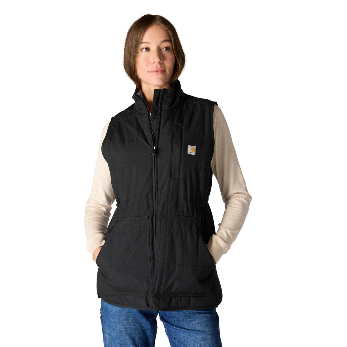 Carhartt Women's Rain Defender Mock-Neck Vest Vests Carhartt Black 2XL Reg