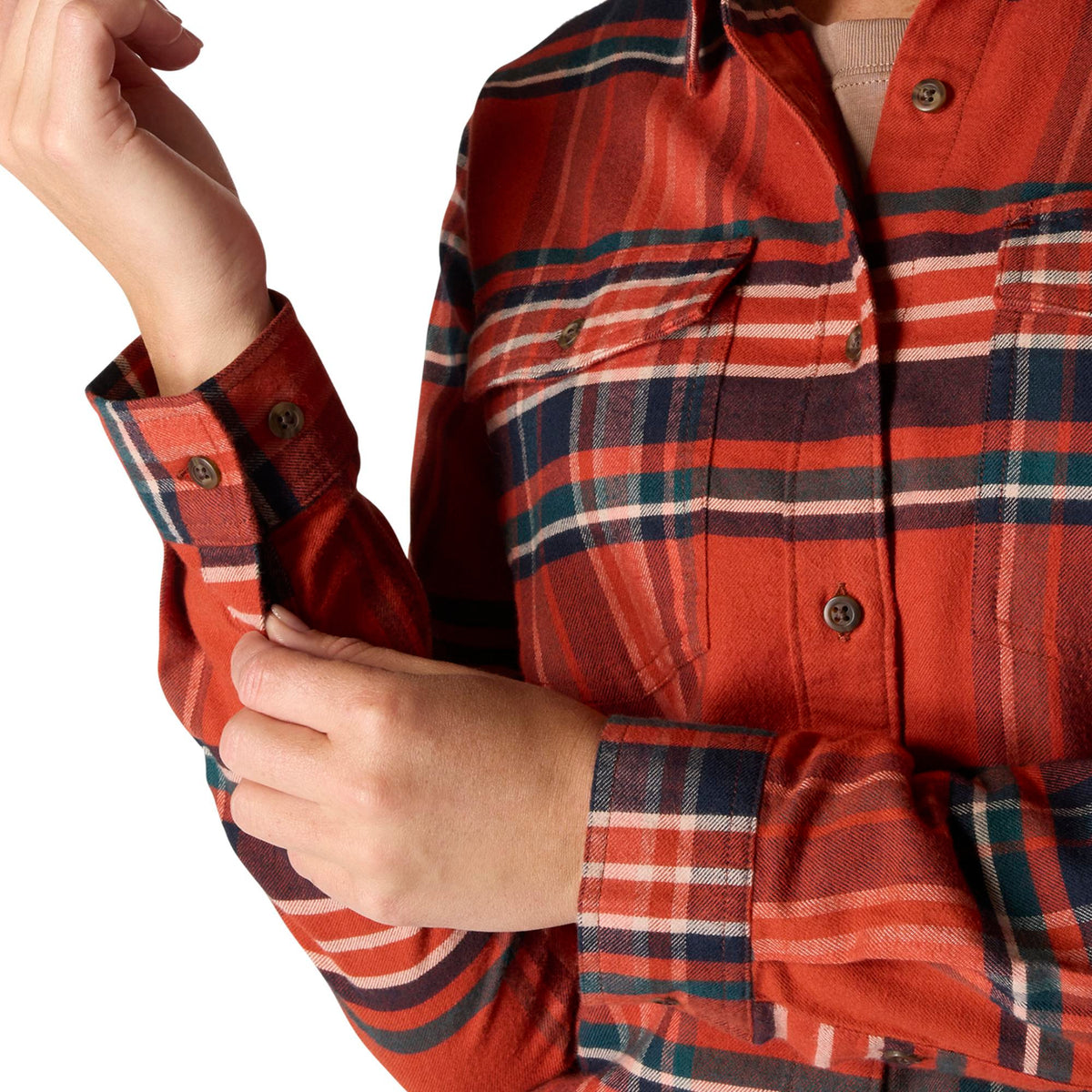Carhartt Women's TENCEL™ Relaxed Fit Plaid Long Sleeve Work Shirt Work Shirts Carhartt