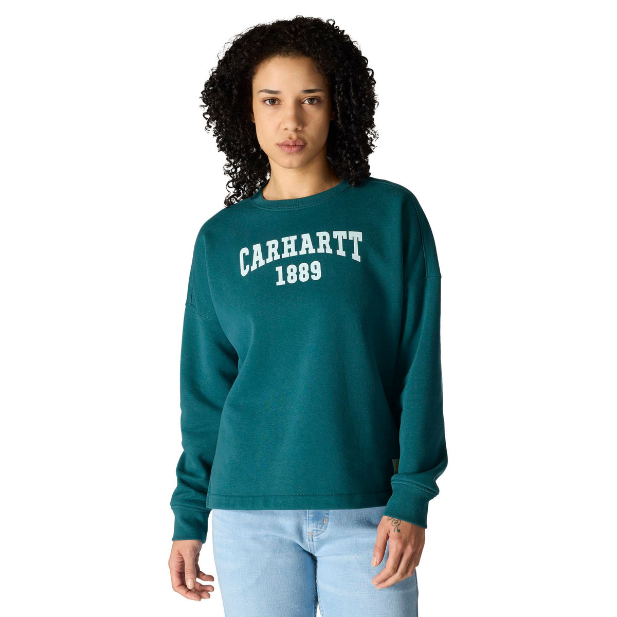 Carhartt Women's Midweight Graphic Sweatshirt Sweatshirts & Hoodies Carhartt Greenstone 2XL Reg