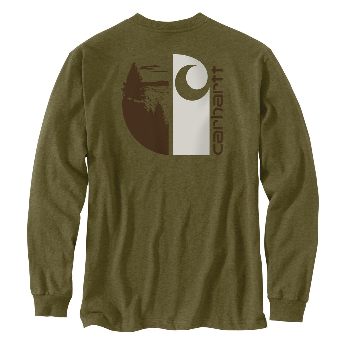Carhartt Men's Loose Fit Heavyweight Pocket Long Sleeve Graphic T-Shirt Long Sleeve T-Shirts Carhartt