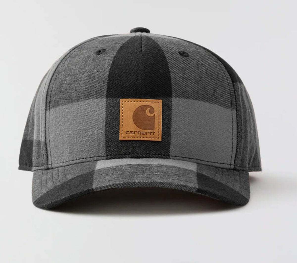 Carhartt Flannel Snapback Structured Logo Cap Hats & Caps Carhartt Gravel OS
