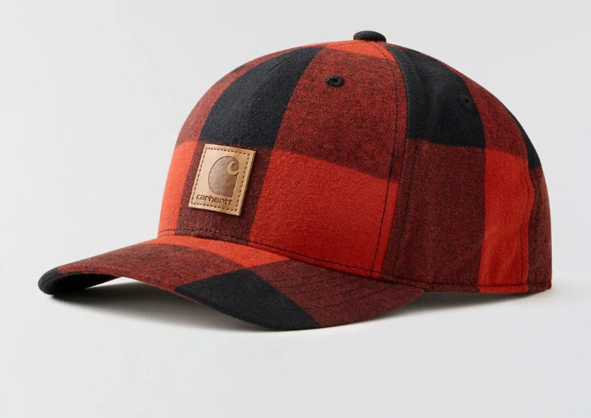 Carhartt Flannel Snapback Structured Logo Cap Hats & Caps Carhartt