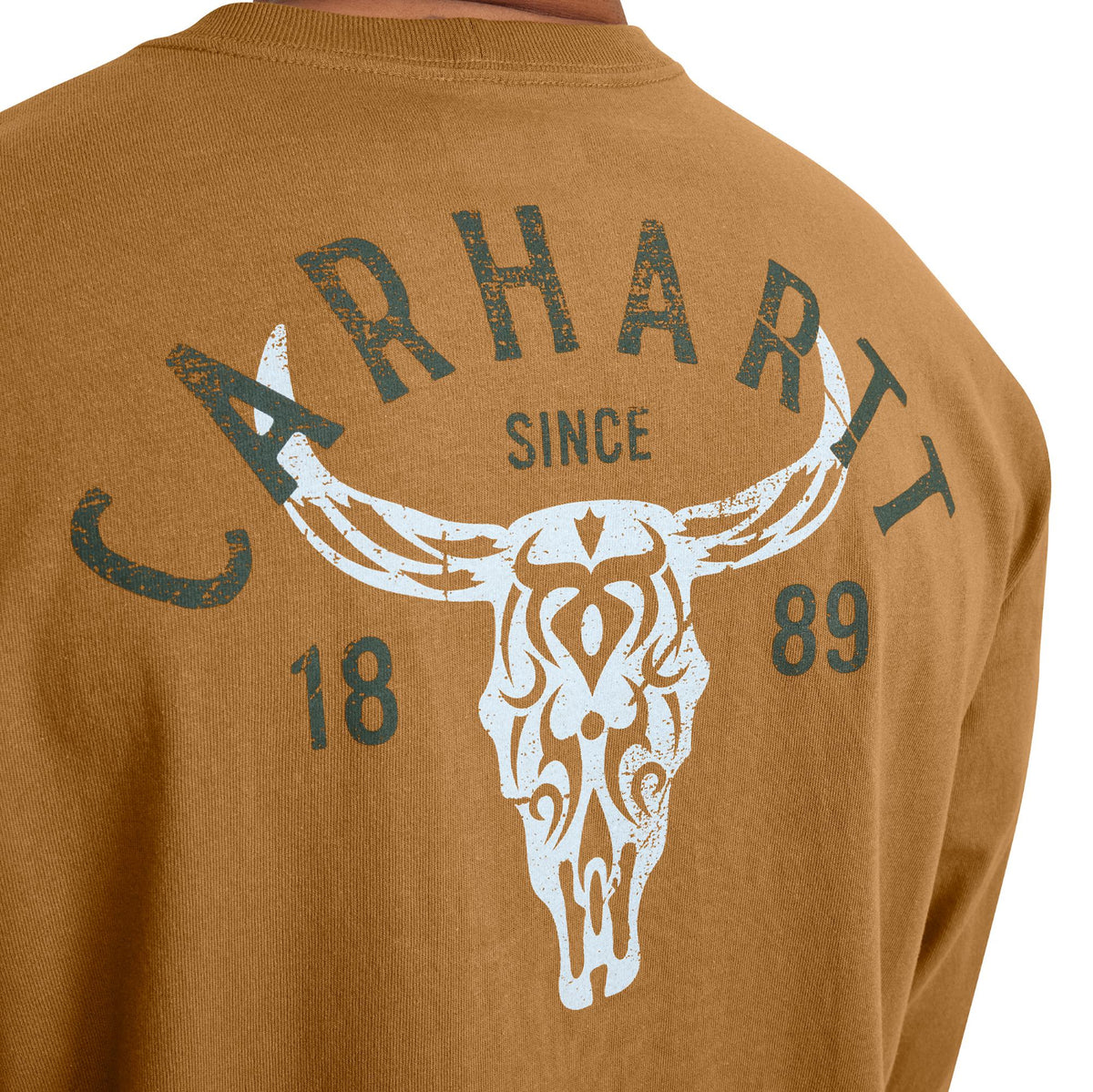 Carhartt Men's Heavyweight Pocket Longhorn Graphic Long Sleeve T-Shirt Long Sleeve T-Shirts Carhartt