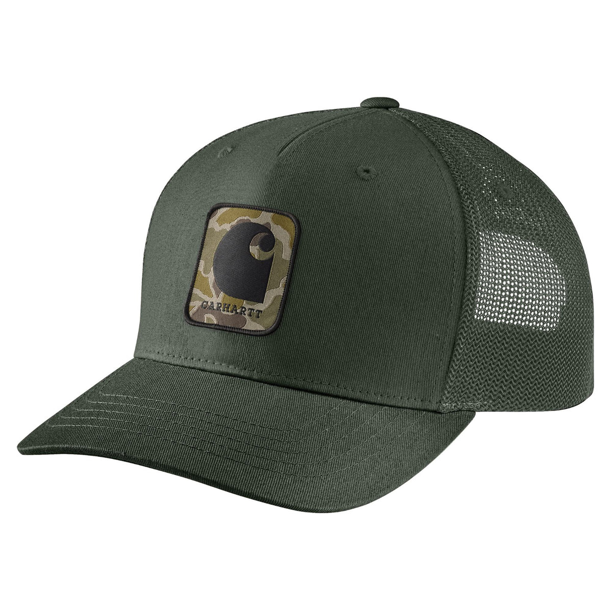 Carhartt Men&#39;s Rugged Flex Twill Meshback Camo Patch Cap - Work World - Workwear, Work Boots, Safety Gear