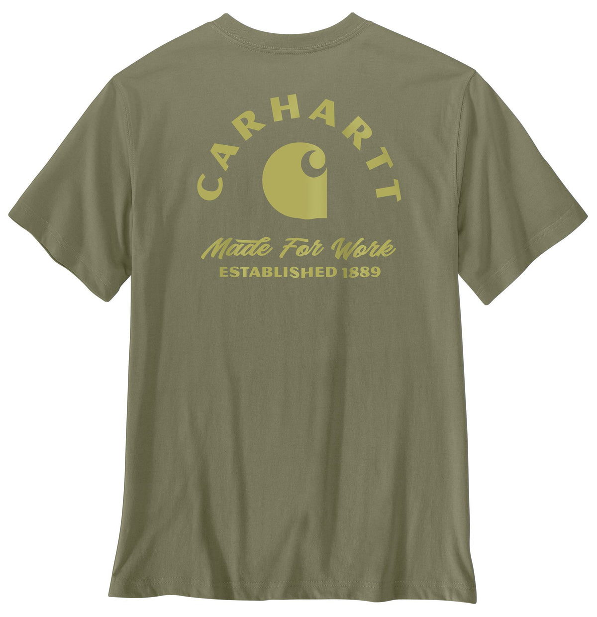Carhartt Men's Irvine Relaxed Work T-Shirt T-Shirts Carhartt Dusty Olive 2XL Reg