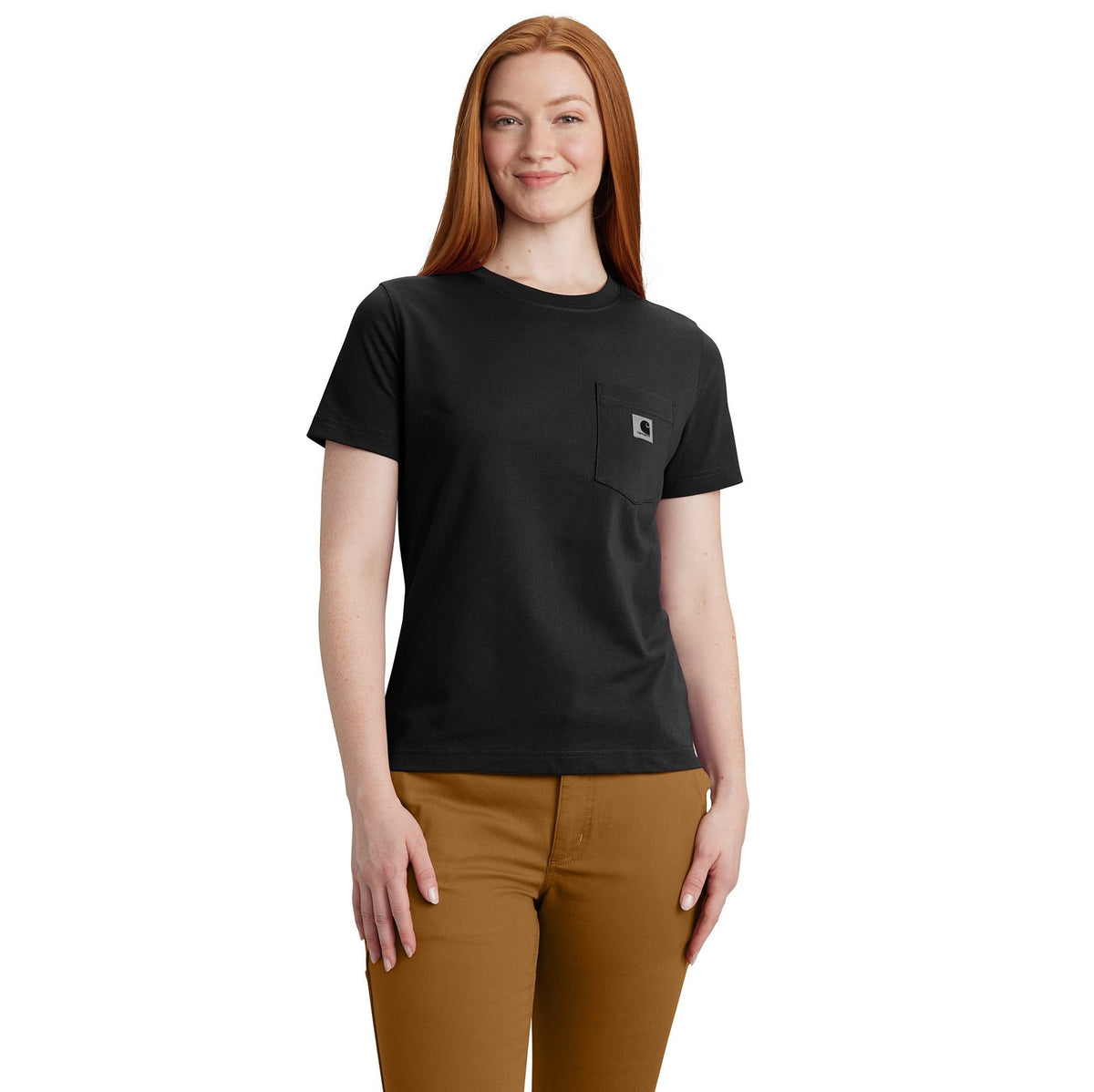 Carhartt Women's Relaxed Fit Lightweight Chest Pocket Short Sleeve T-Shirt T-Shirts Carhartt