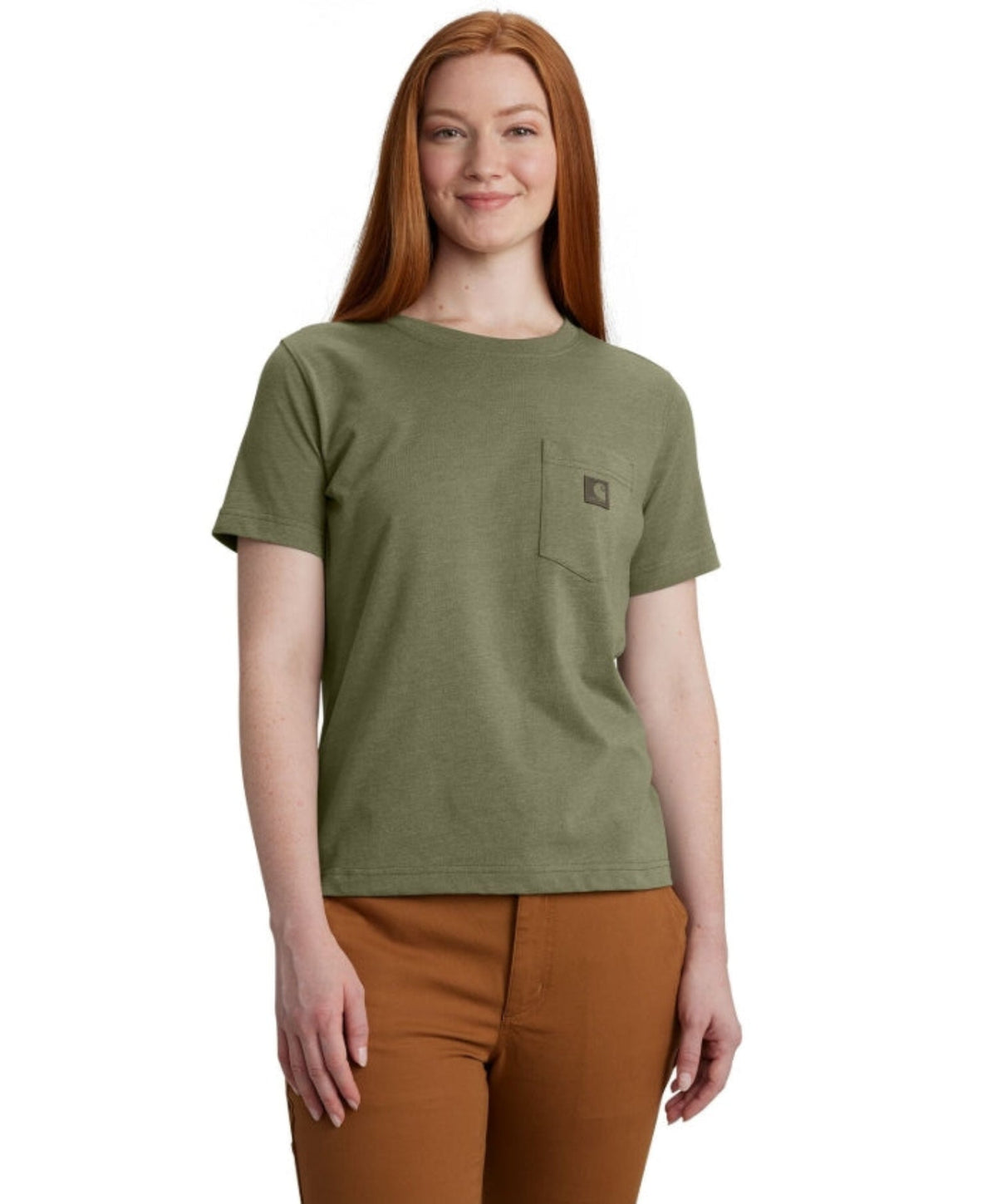 Carhartt Women's Relaxed Fit Lightweight Chest Pocket Short Sleeve T-Shirt T-Shirts Carhartt