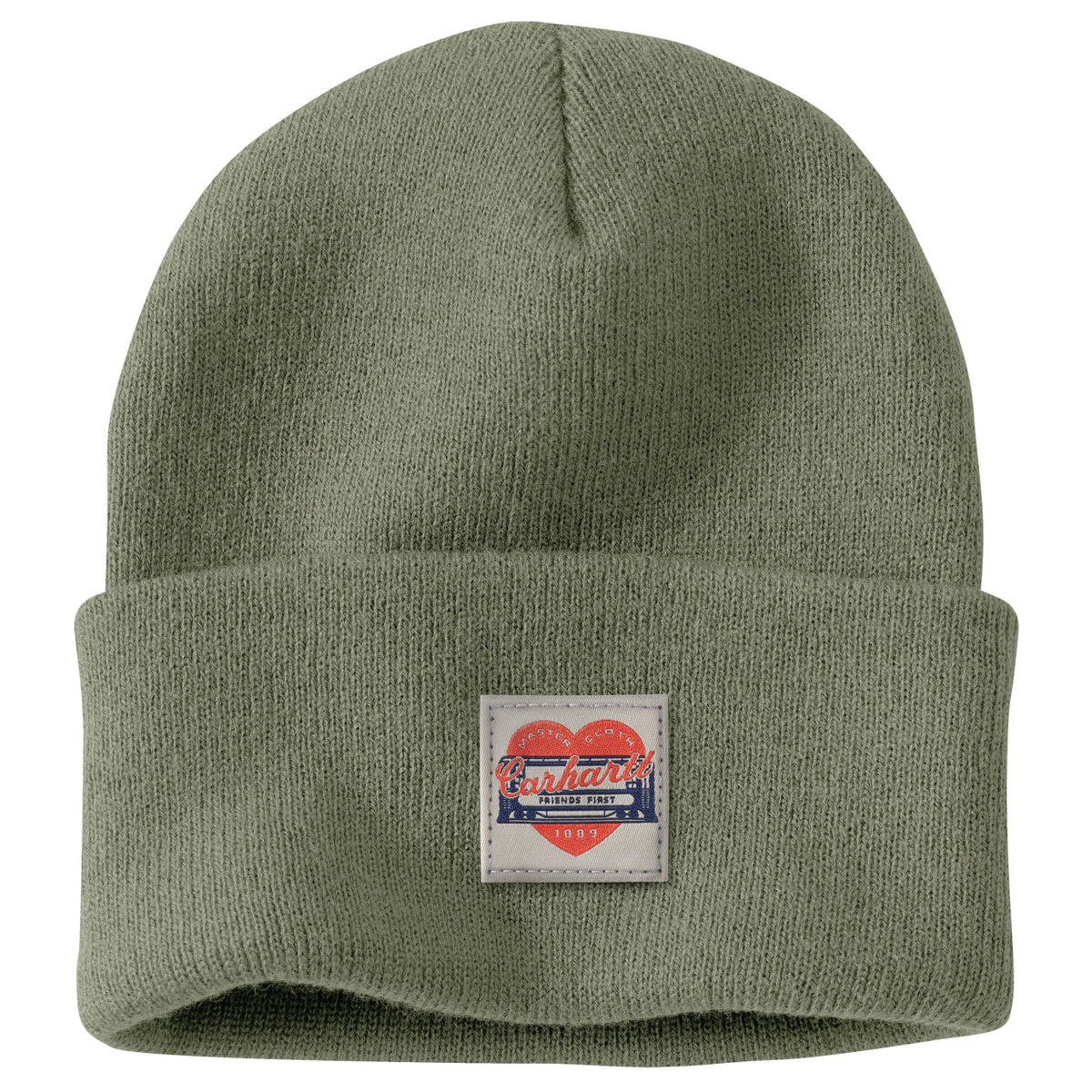 Carhartt Women&#39;s Rib Knit Heart Patch Logo Beanie - Work World - Workwear, Work Boots, Safety Gear