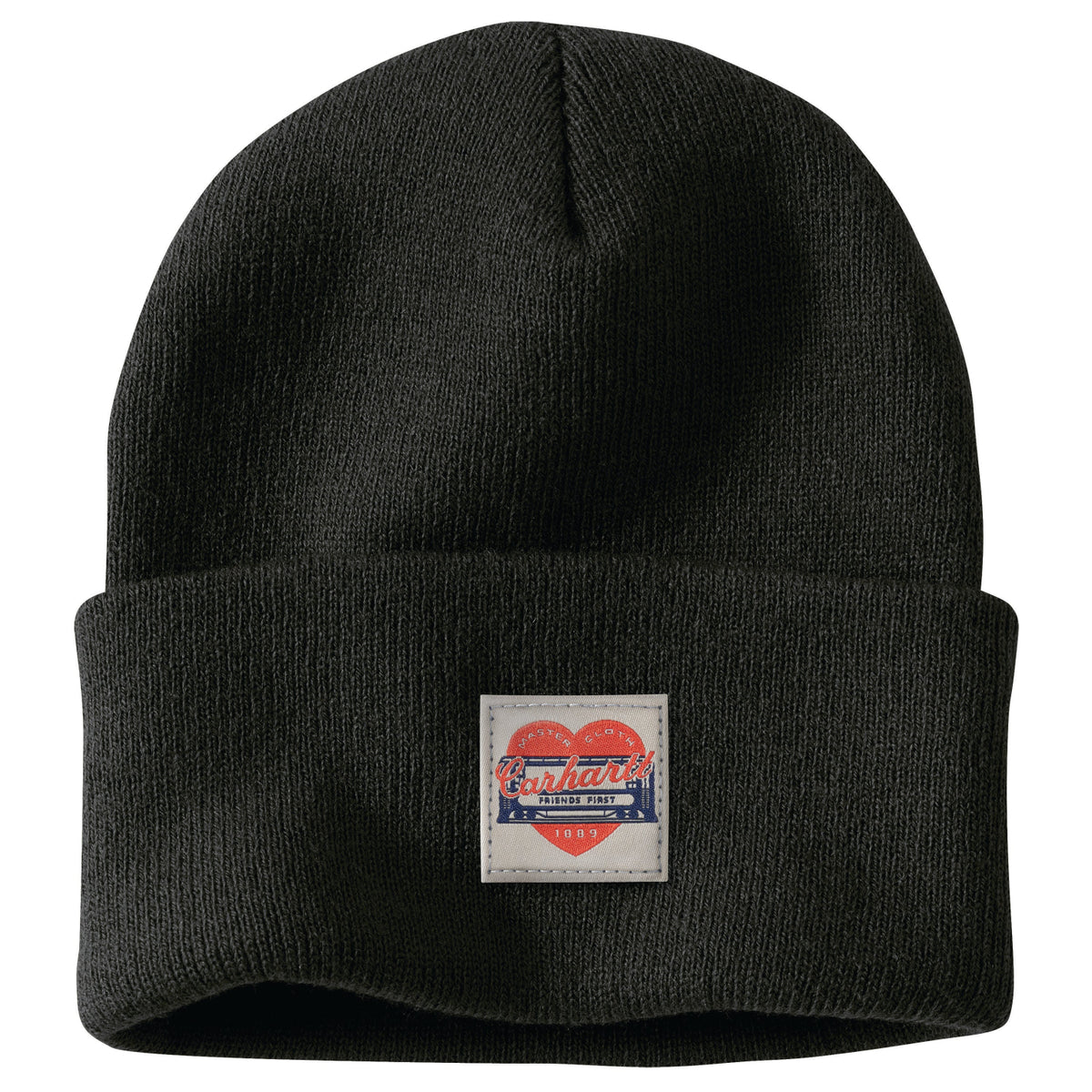 Carhartt Women&#39;s Rib Knit Heart Patch Logo Beanie - Work World - Workwear, Work Boots, Safety Gear