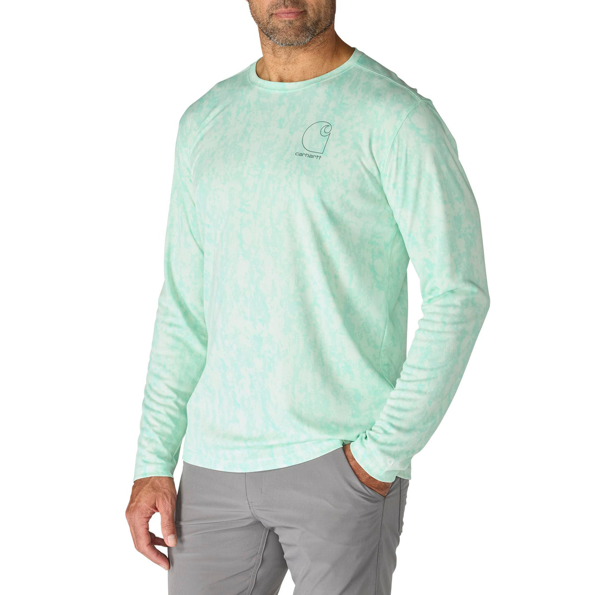 Carhartt Men's Force Sun Defender™ Relaxed Print Long Sleeve T-Shirt Long Sleeve T-Shirts Carhartt