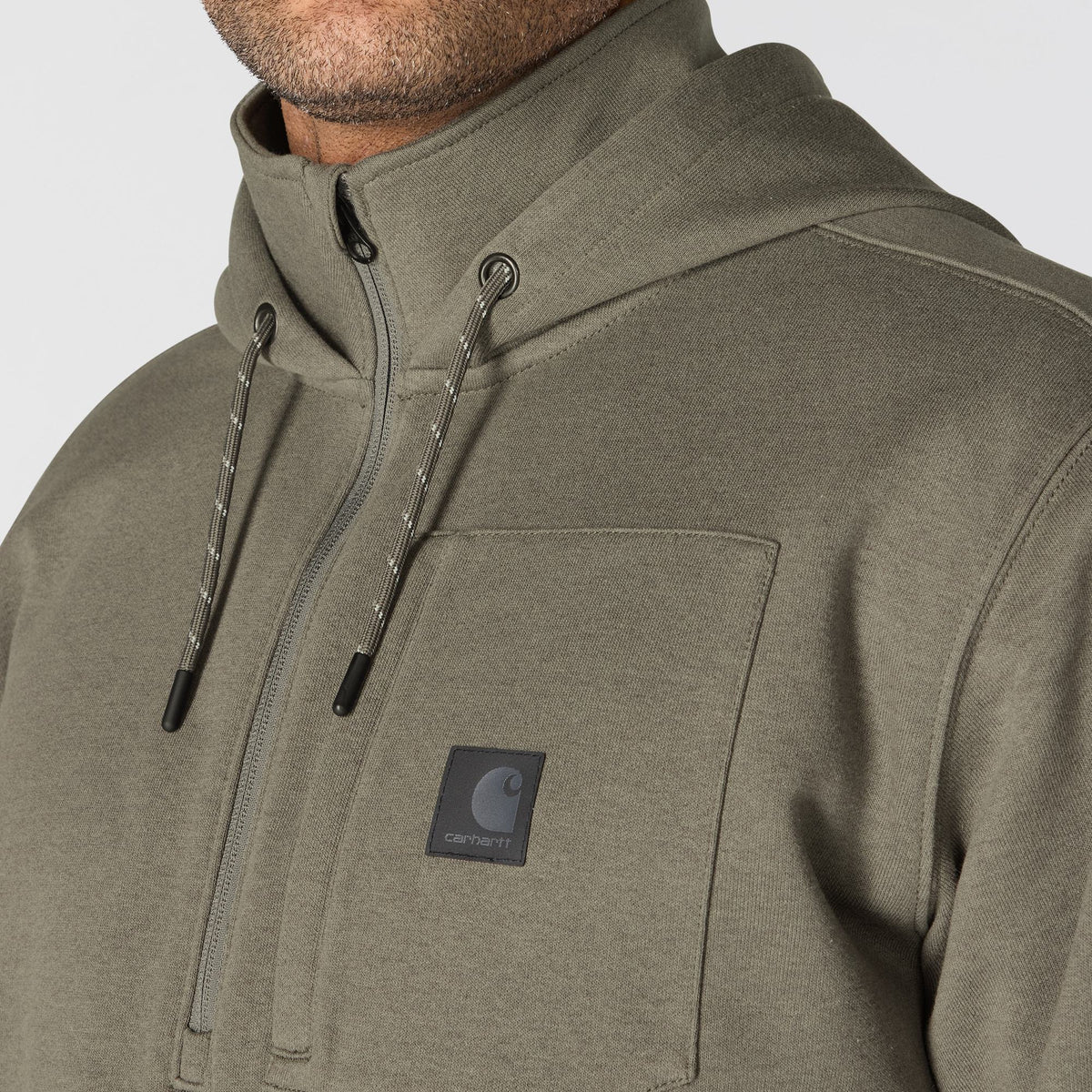 Carhartt Men's Steel Bridgeport Relaxed Fit 1/2 Zip Hoodie Sweatshirts & Hoodies Carhartt