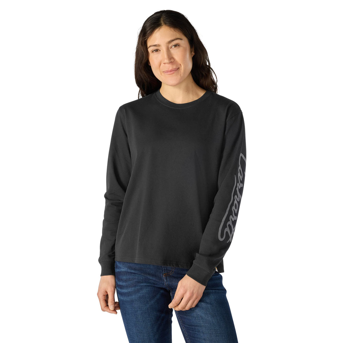 Carhartt Women's Irvine Loose Fit Logo Script Long Sleeve T-Shirt