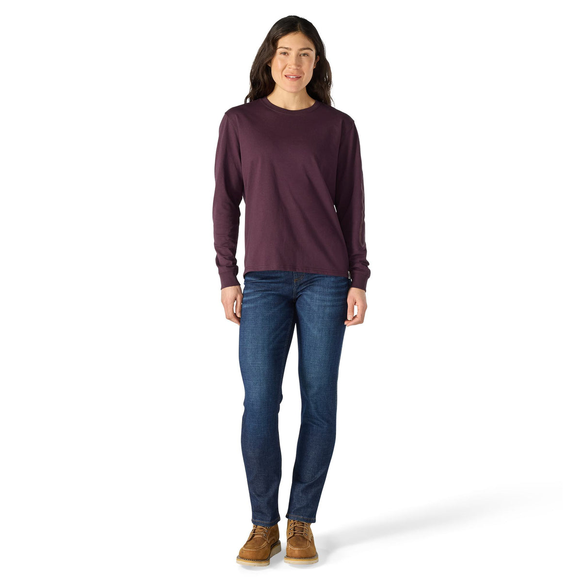 Carhartt Women's Irvine Loose Fit Logo Script Long Sleeve T-Shirt