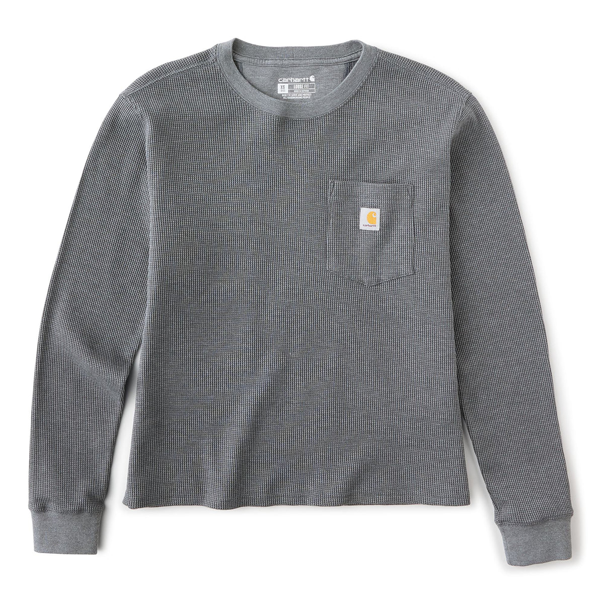 Carhartt Women's Waffle Knit Loose Fit Long Sleeve Pocket T-Shirt