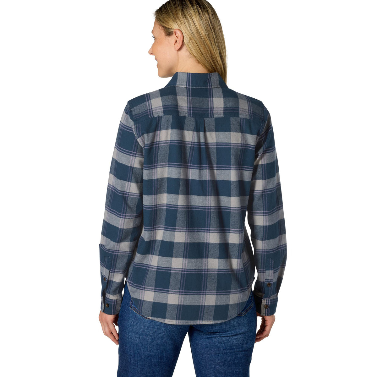Carhartt Women's Hamilton Relaxed Fit Button-Up Plaid Long Sleeve Work Shirt