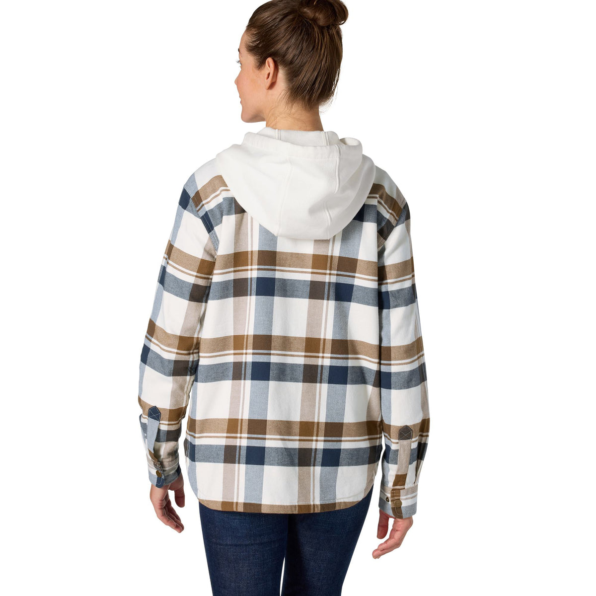 Carhartt Women's Hamilton Plaid Loose Fit Hooded Shirt Jac