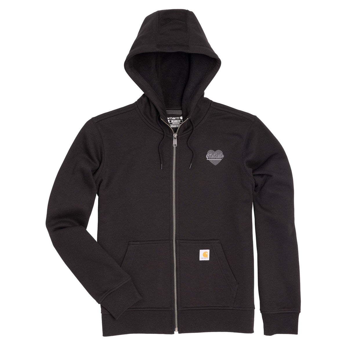 Carhartt Women's Marquette Heart Graphic Relaxed Fit Zip Hoodie