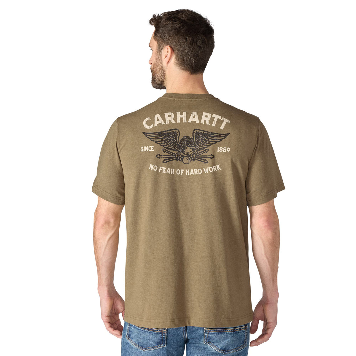 Carhartt Men's Irvine Hardwork Eagle Graphic Relaxed Fit Short Sleeve T-Shirt