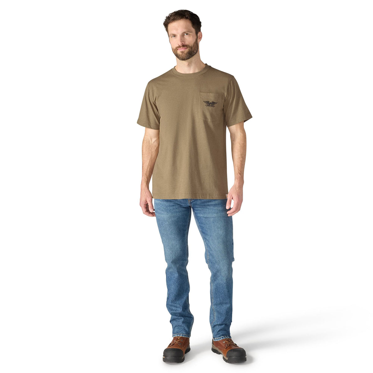 Carhartt Men's Irvine Hardwork Eagle Graphic Relaxed Fit Short Sleeve T-Shirt