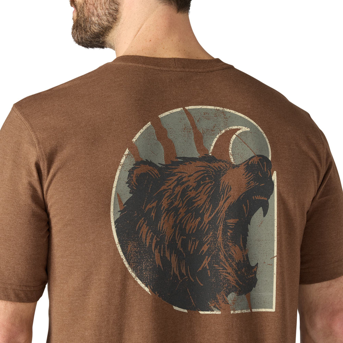 Carhartt Men's Irvine Bear Graphic Relaxed Fit Pocket Short Sleeve T-Shirt