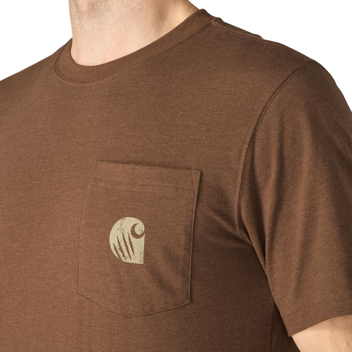 Carhartt Men's Irvine Bear Graphic Relaxed Fit Pocket Short Sleeve T-Shirt