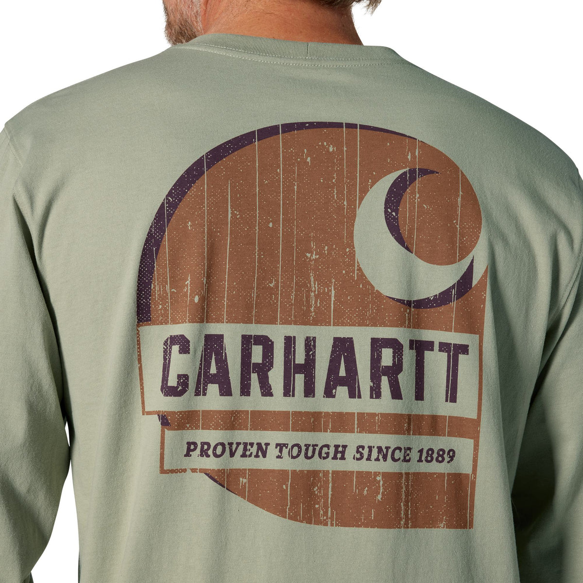 Carhartt Men's Irvine Tough C Graphic Relaxed Fit Pocket Long Sleeve T-Shirt