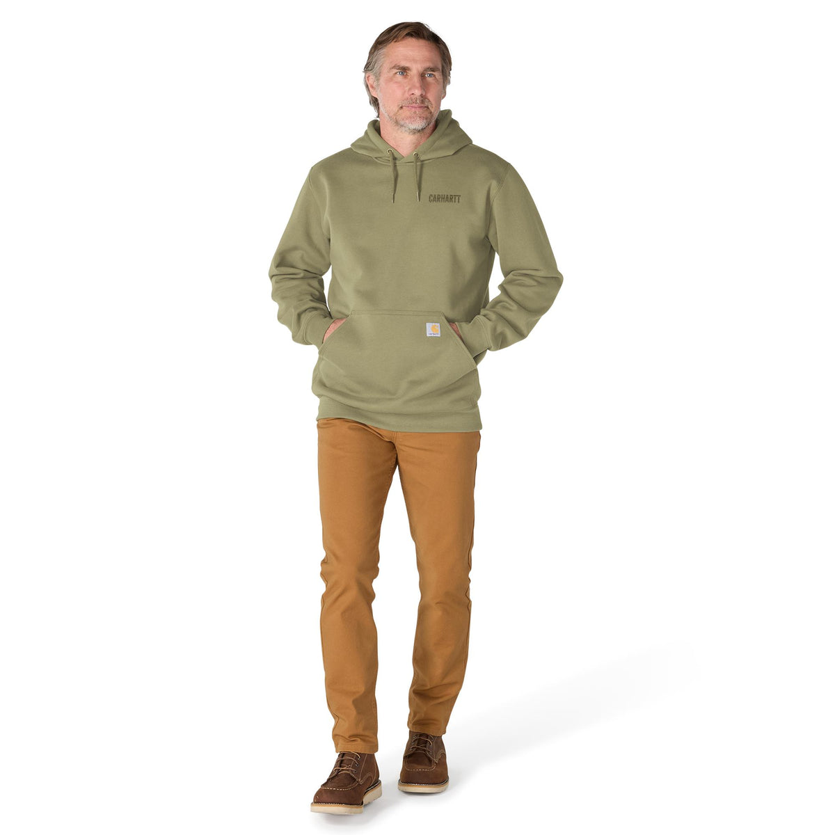 Carhartt Men's Paxton Logo Graphic Loose Fit Hoodie Sweatshirts & Hoodies Carhartt