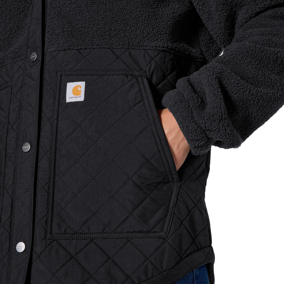 Carhartt Women's Highland Loose Fit Snap-Up Hooded Shirt Jac