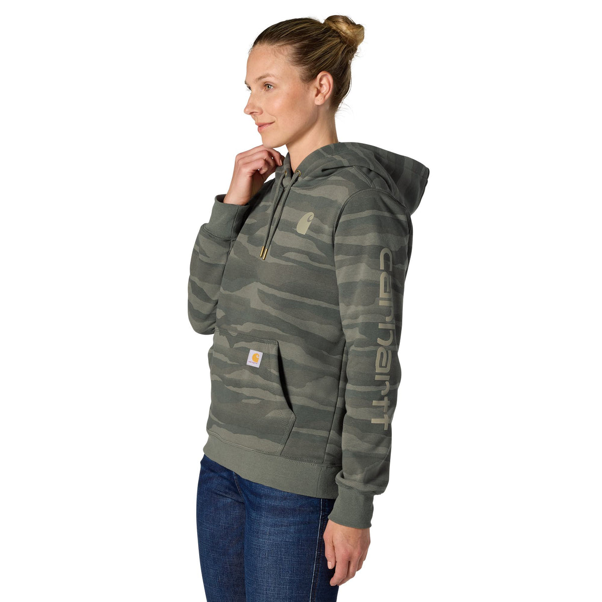 Carhartt Women's Marquette Landscape Camo Relaxed Fit Hoodie