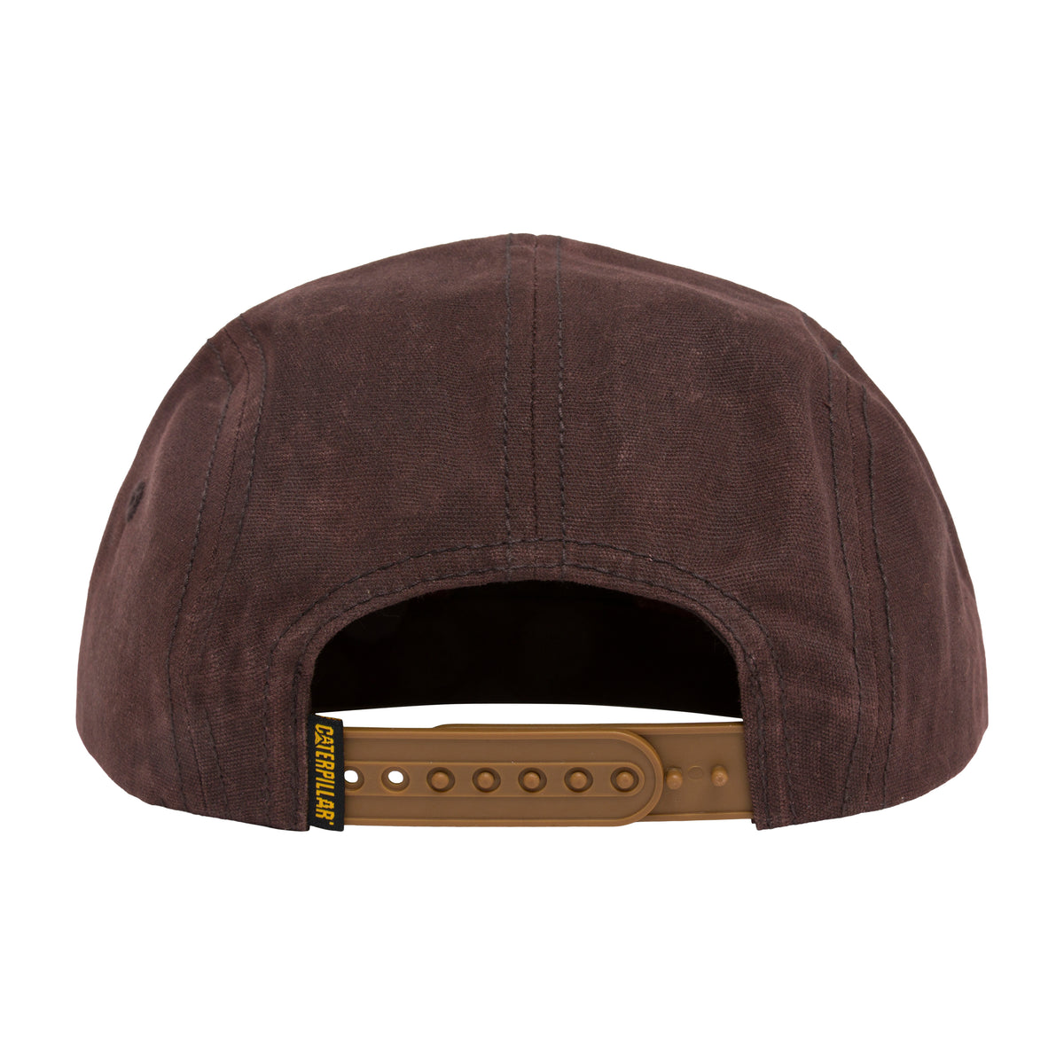 CAT Waxed Canvas Logo Patch Flat Bill Cap Hats & Caps CAT