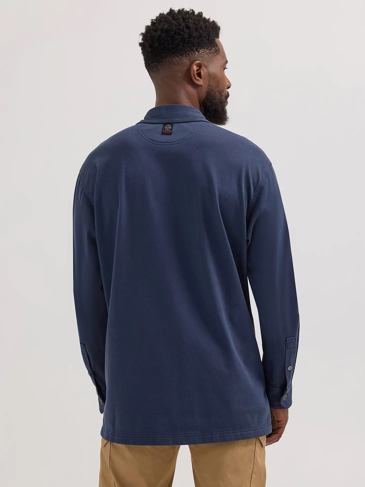 Wrangler ATG Men's Knit Button-Down Long Sleeve Work Shirt Work Shirts Wrangler