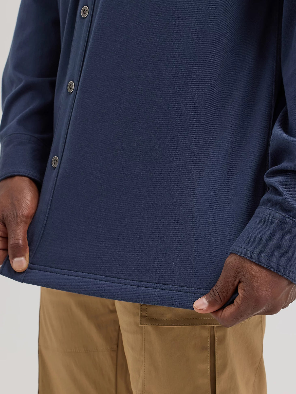 Wrangler ATG Men's Knit Button-Down Long Sleeve Work Shirt Work Shirts Wrangler