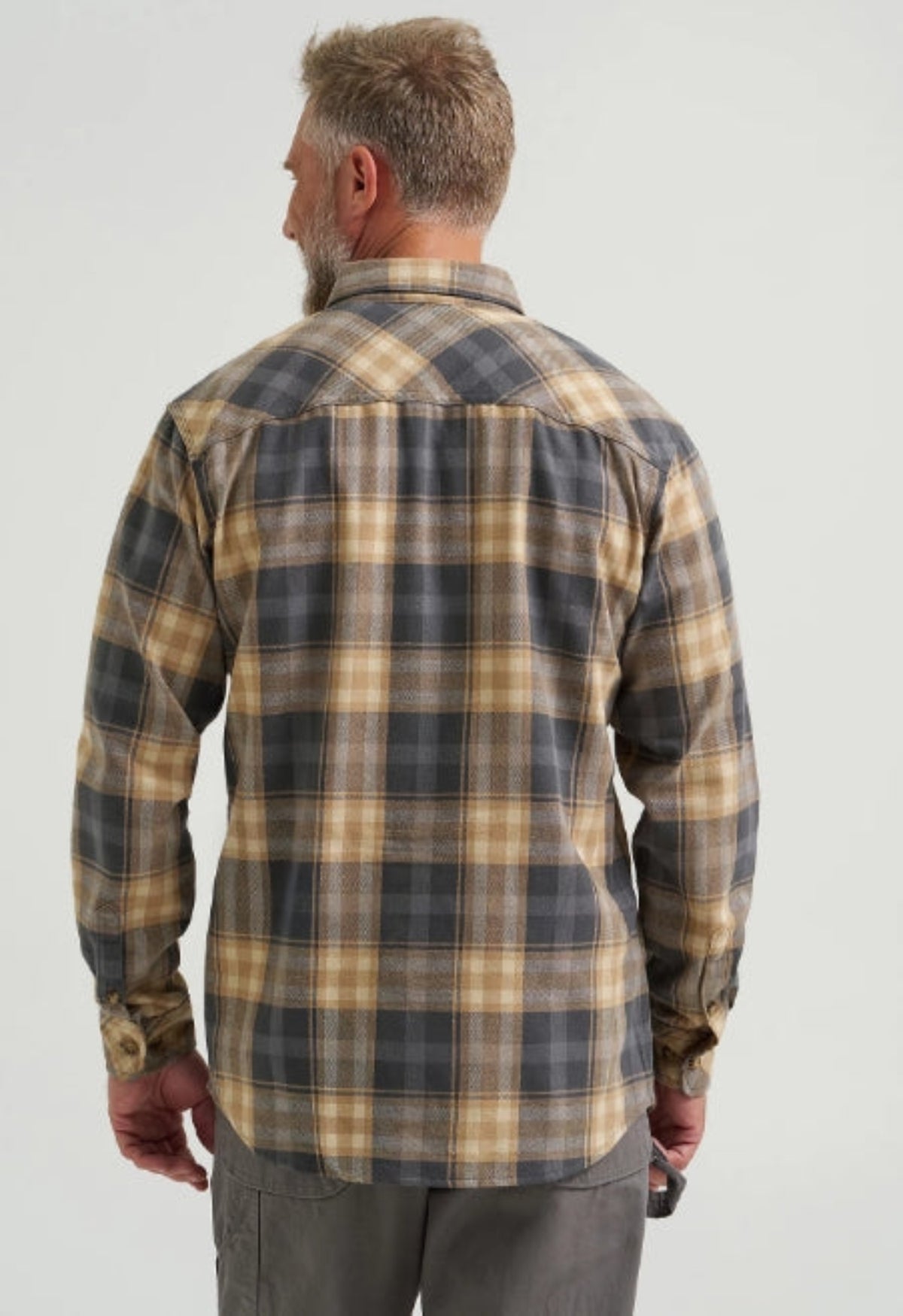 Wrangler RIGGS Men&#39;s Foreman Flannel Plaid Button-Up Long Sleeve Work Shirt - Work World - Workwear, Work Boots, Safety Gear