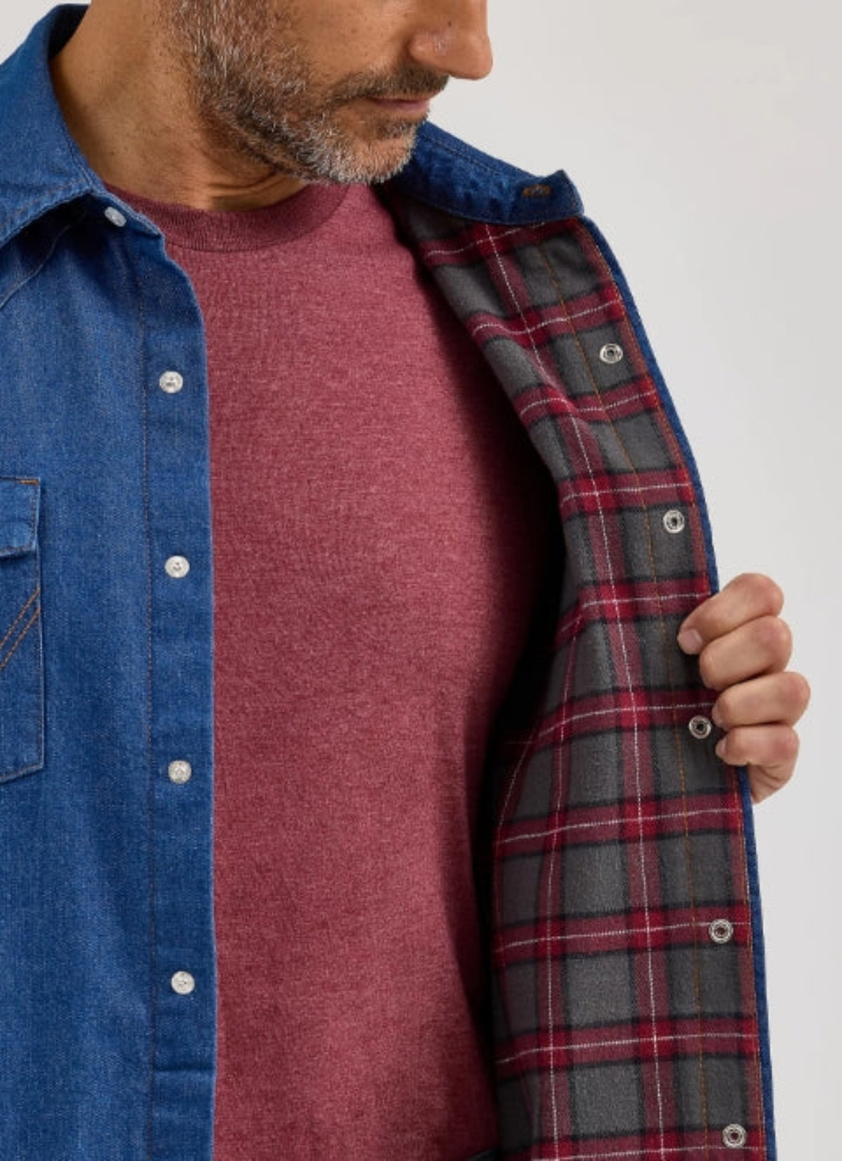 Wrangler Men&#39;s Cotton Flannel Lined Snap-Up Shirt Jac - Work World - Workwear, Work Boots, Safety Gear