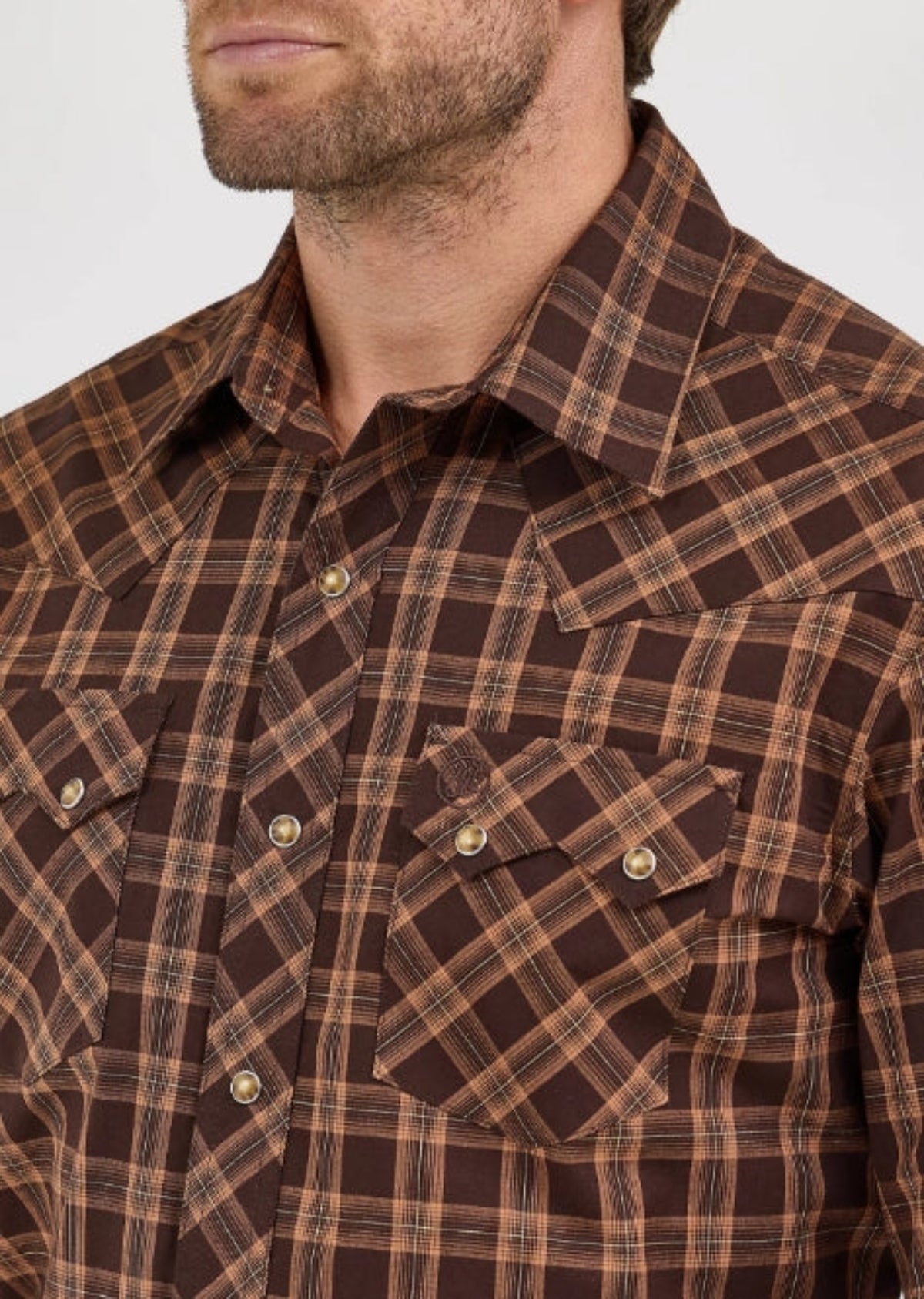 Wrangler Men&#39;s Retro® Cotton Snap-Front Long Sleeve Work Shirt - Work World - Workwear, Work Boots, Safety Gear