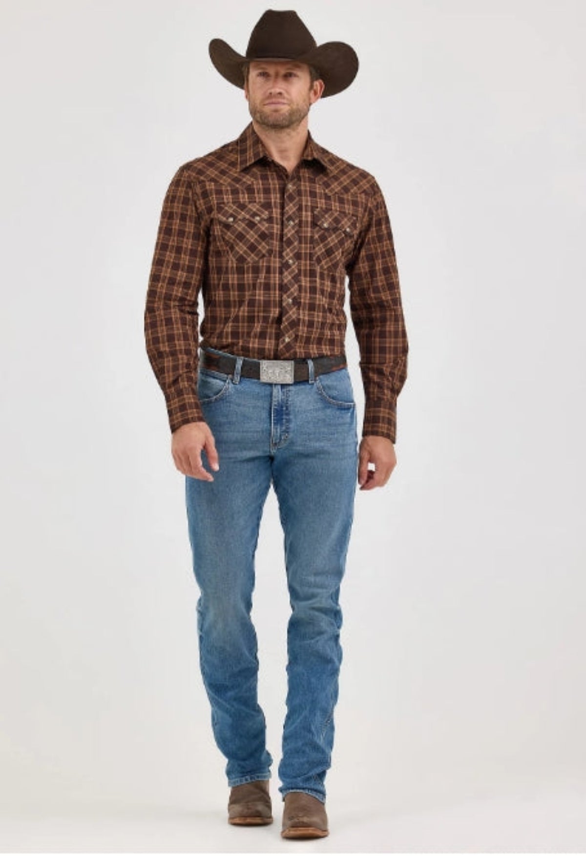 Wrangler Men&#39;s Retro® Cotton Snap-Front Long Sleeve Work Shirt - Work World - Workwear, Work Boots, Safety Gear