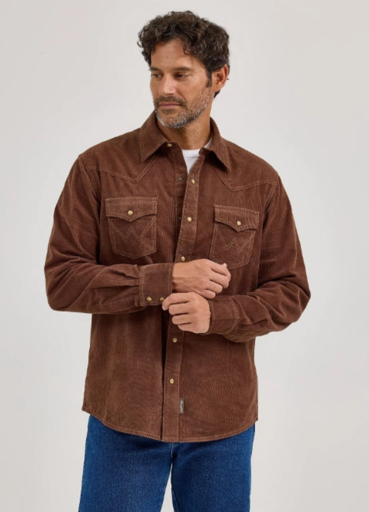 Wrangler Men&#39;s Retro® Premium Corduroy Button-Up Long Sleeve Work Shirt - Work World - Workwear, Work Boots, Safety Gear
