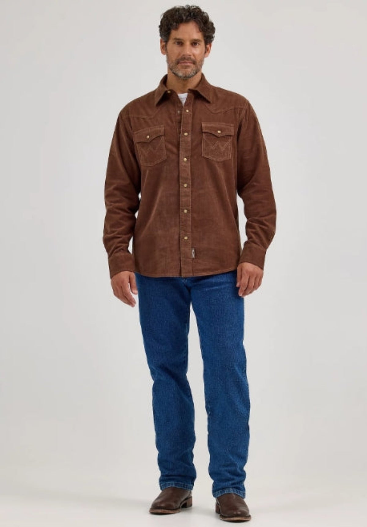 Wrangler Men&#39;s Retro® Premium Corduroy Button-Up Long Sleeve Work Shirt - Work World - Workwear, Work Boots, Safety Gear