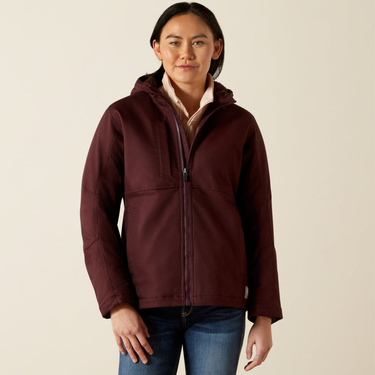 Ariat Women's Rebar DuraCanvas Insulated Jacket Jackets & Coats Ariat Fudge 1XL Plus