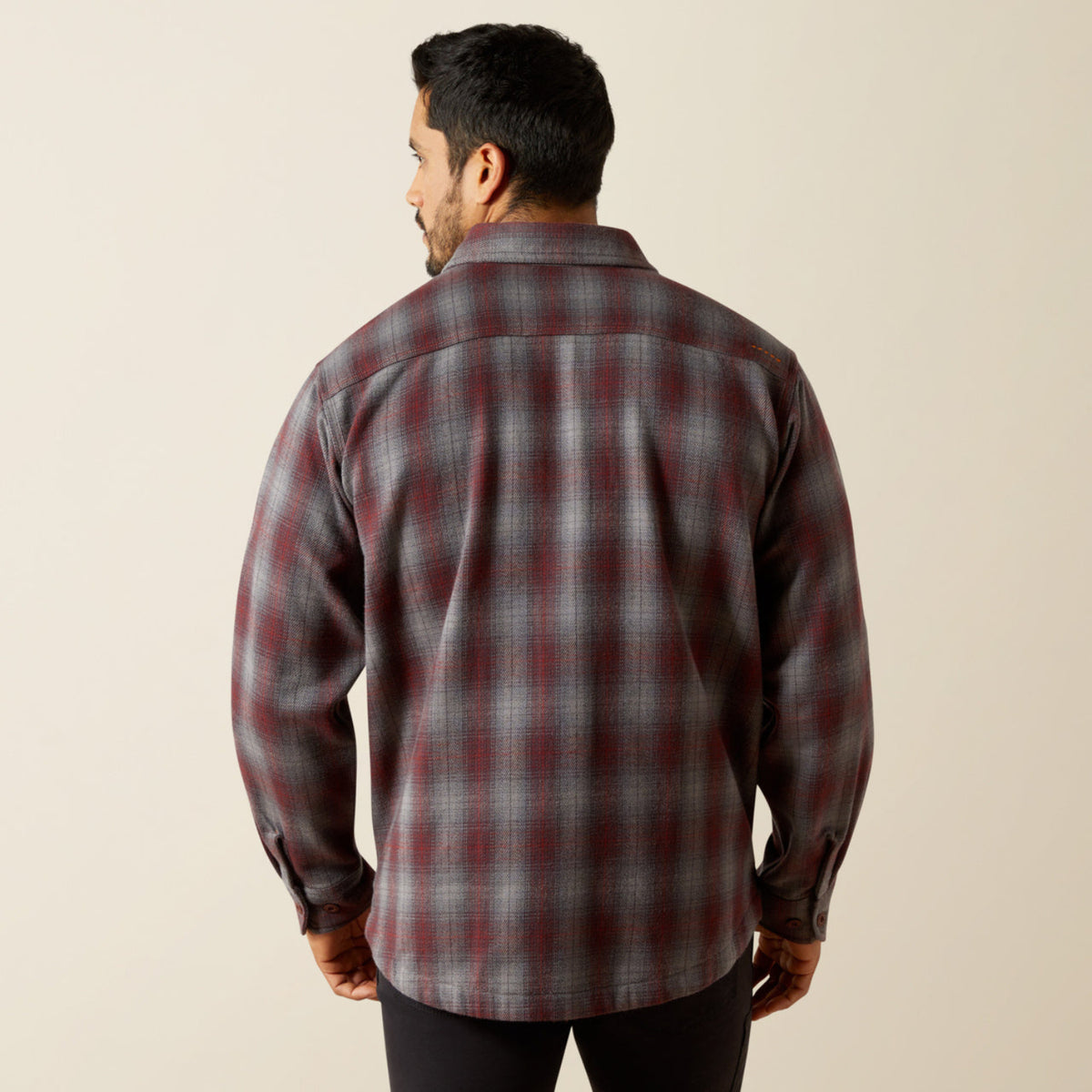 Ariat Men's Rebar Heavy Long Sleeve Flannel Work Shirt Work Shirts Ariat