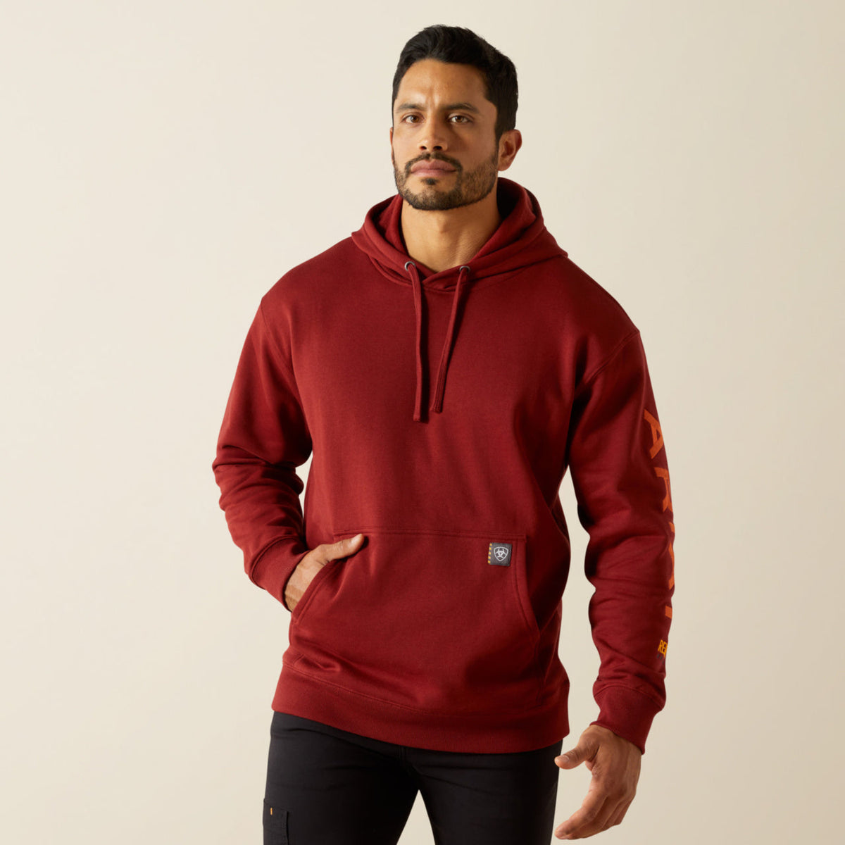 Ariat Men's Rebar Graphic Hoodie Sweatshirts & Hoodies Ariat Russet Brown/Potter's Clay 2XL Reg
