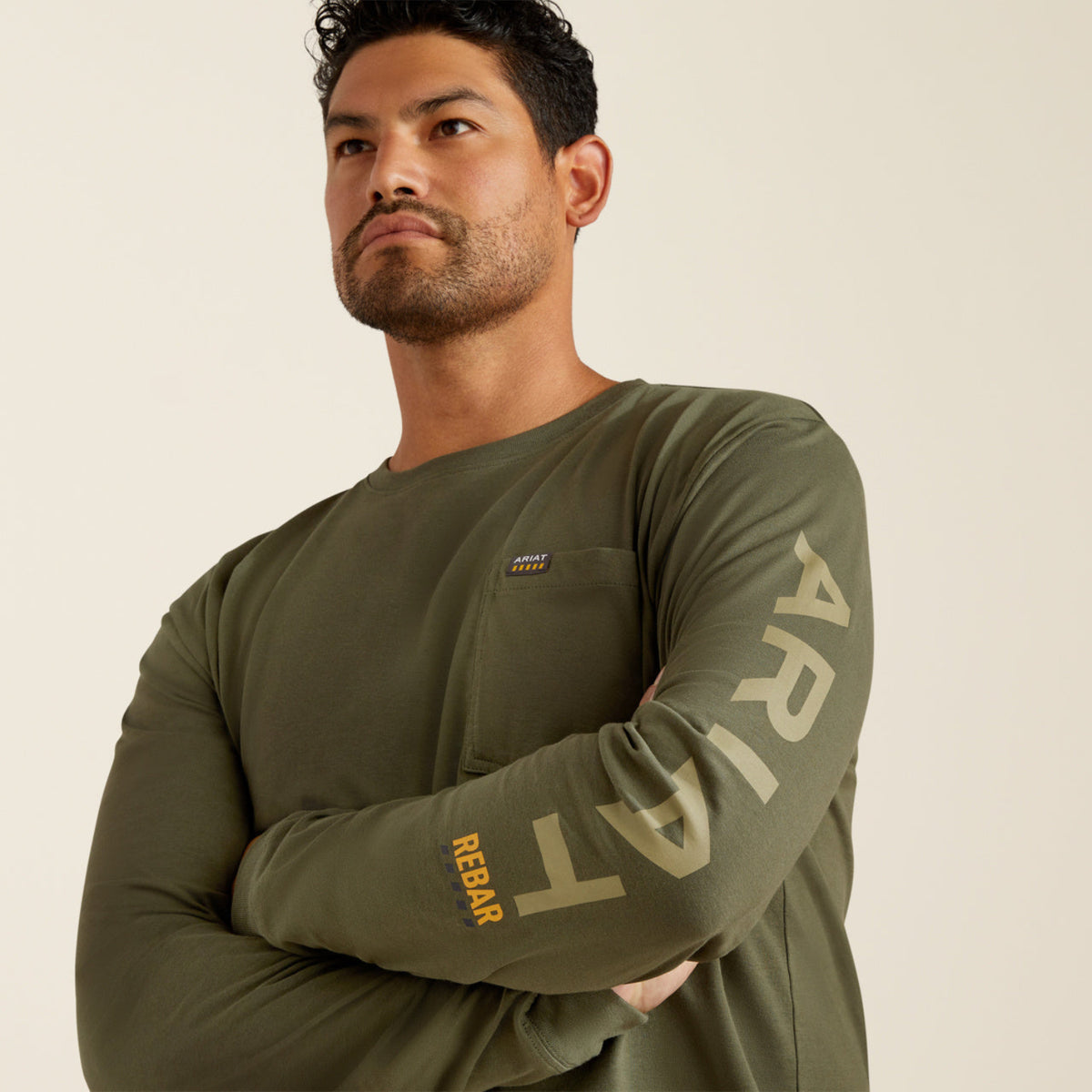 Ariat Men&#39;s Rebar Cotton Strong Graphic Long Sleeve T-Shirt - Work World - Workwear, Work Boots, Safety Gear