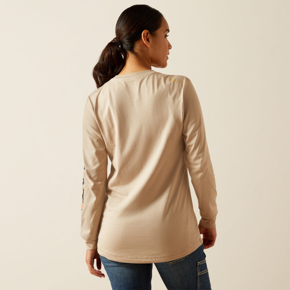Ariat Women's Rebar Workman Logo Pocket Long Sleeve T-Shirt Long Sleeve T-Shirts Ariat