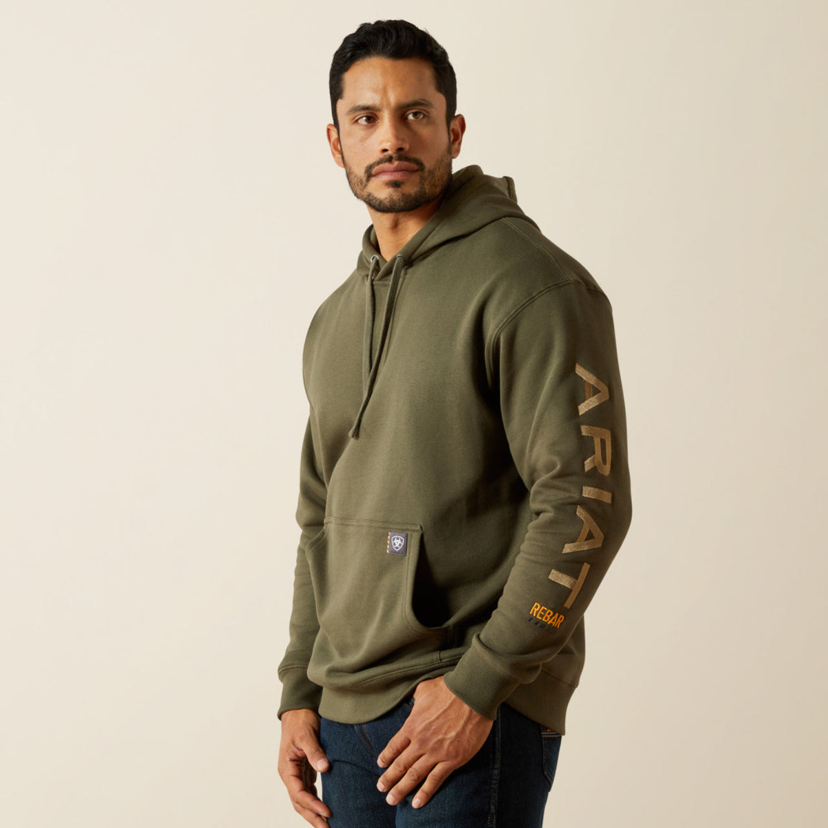 Ariat Men's Rebar Graphic Hoodie Sweatshirts & Hoodies Ariat Grape Leaf/Dried Herb 2XL Reg