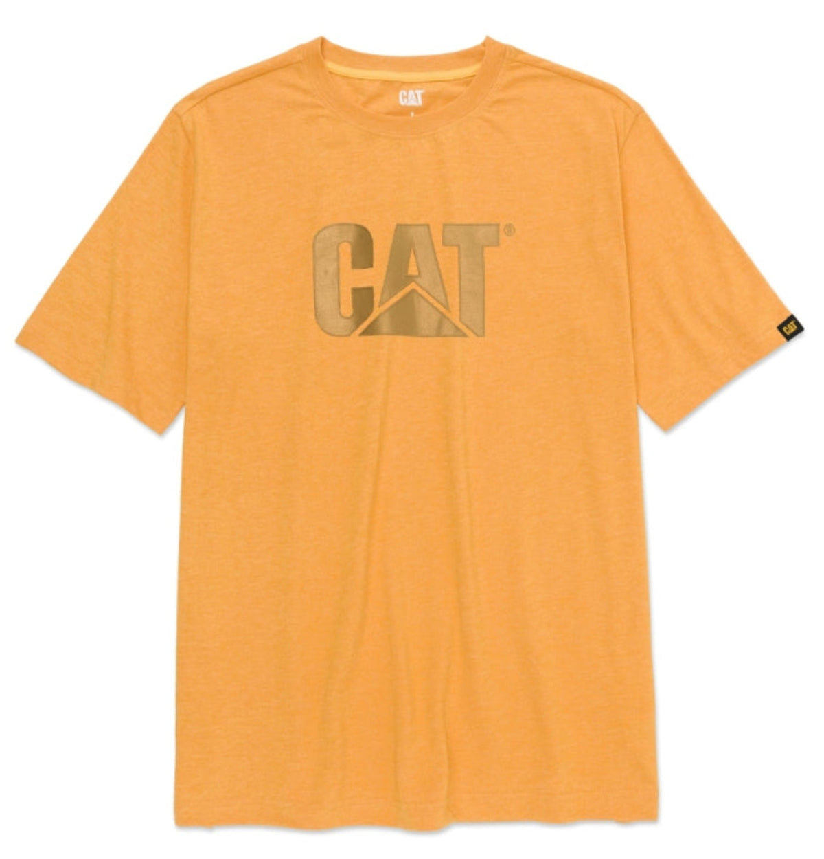 CAT Men's Trademark Short Sleeve T-Shirt T-Shirts CAT Mustard Yellow Heather 2XL Reg