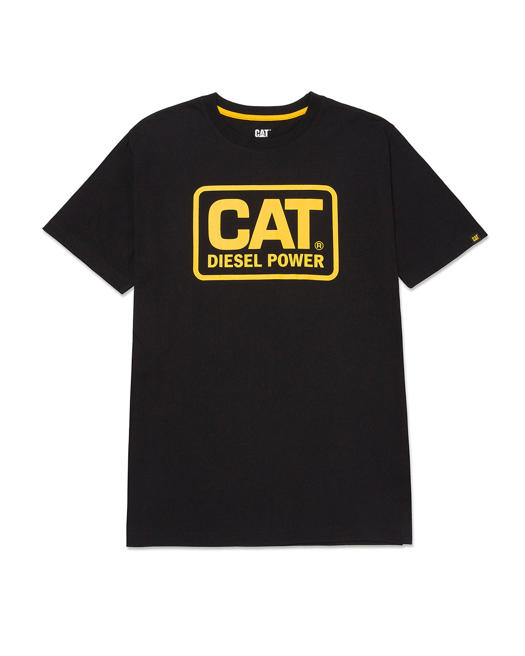 CAT Men's Diesel Power T-Shirt T-Shirts CAT Black/Yellow 2XL Reg
