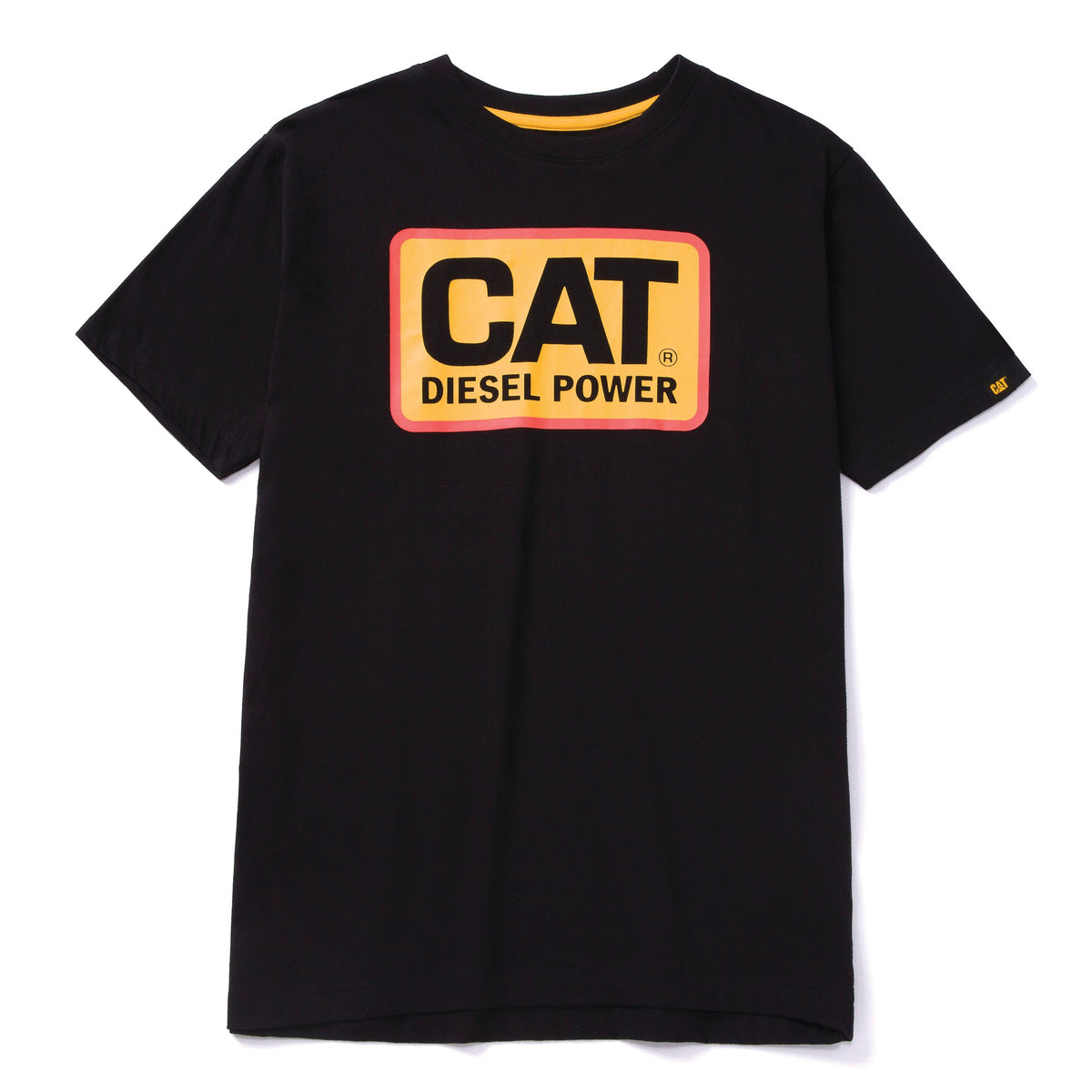 CAT Men's Diesel Power T-Shirt T-Shirts CAT Black/Orange 2XL Reg