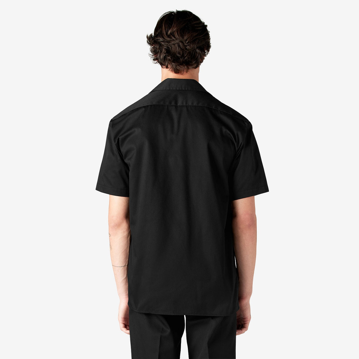 Dickies Men&#39;s Short Sleeve Work Shirt_Black - Work World - Workwear, Work Boots, Safety Gear