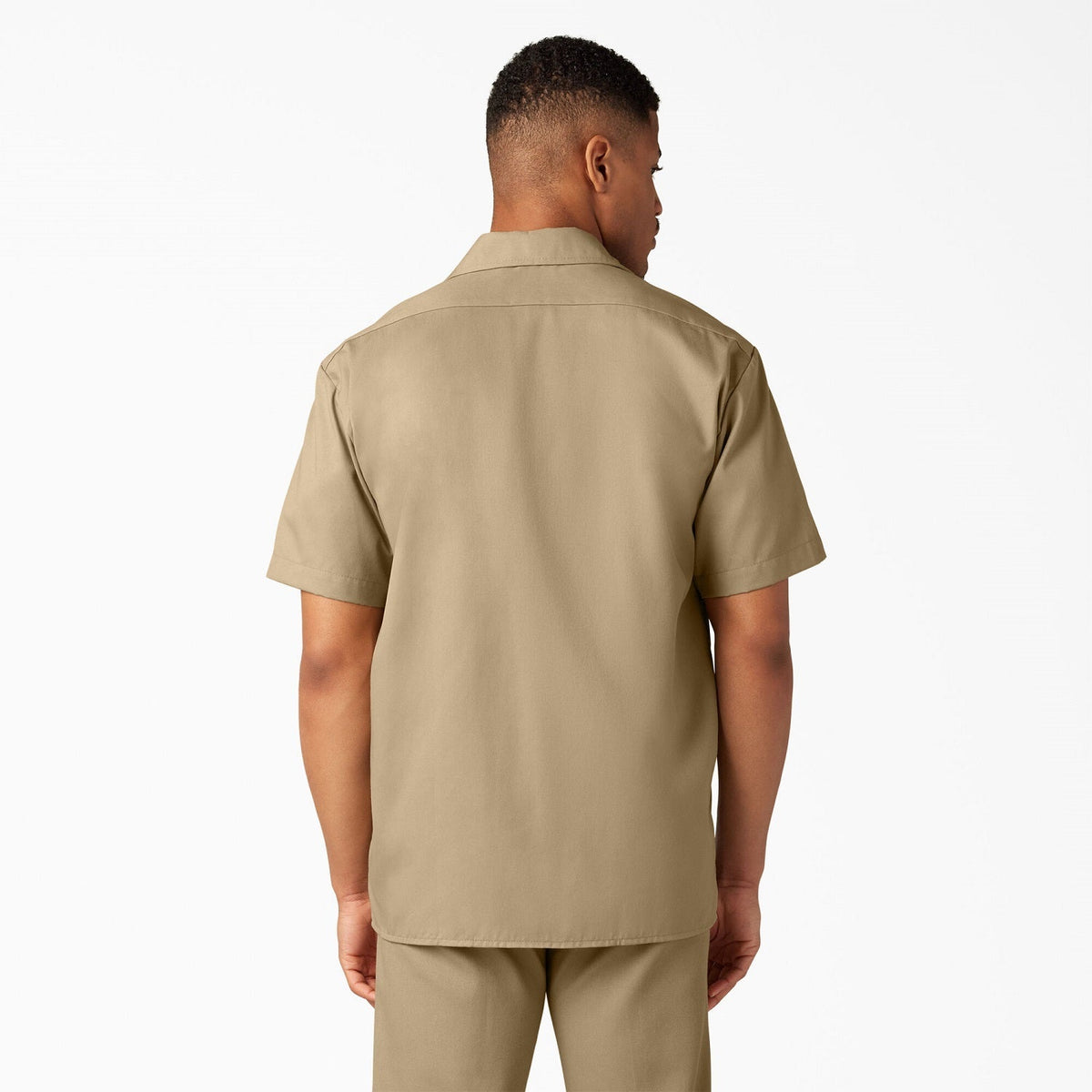 Dickies Men's Short Sleeve Work Shirt_Khaki - KO, pfas - Work World - Workwear, Work Boots, Safety Gear